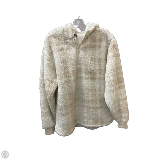 Jacket Fleece By Crane In Cream, Size: M