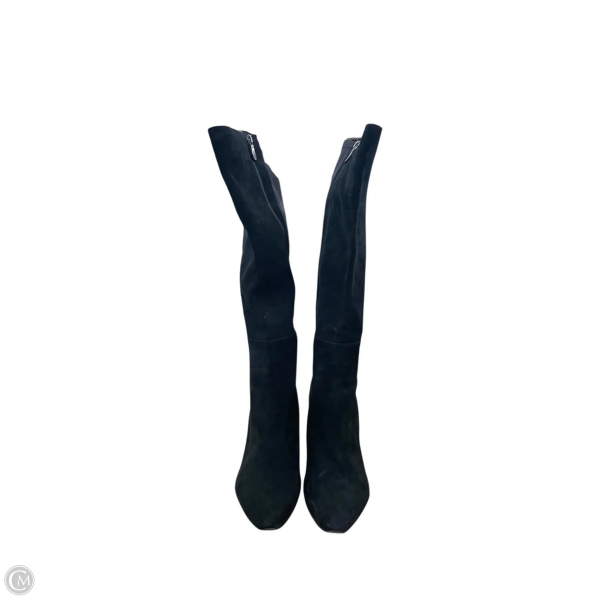 Boots Mid-calf Heels By Cme In Black, Size: 11
