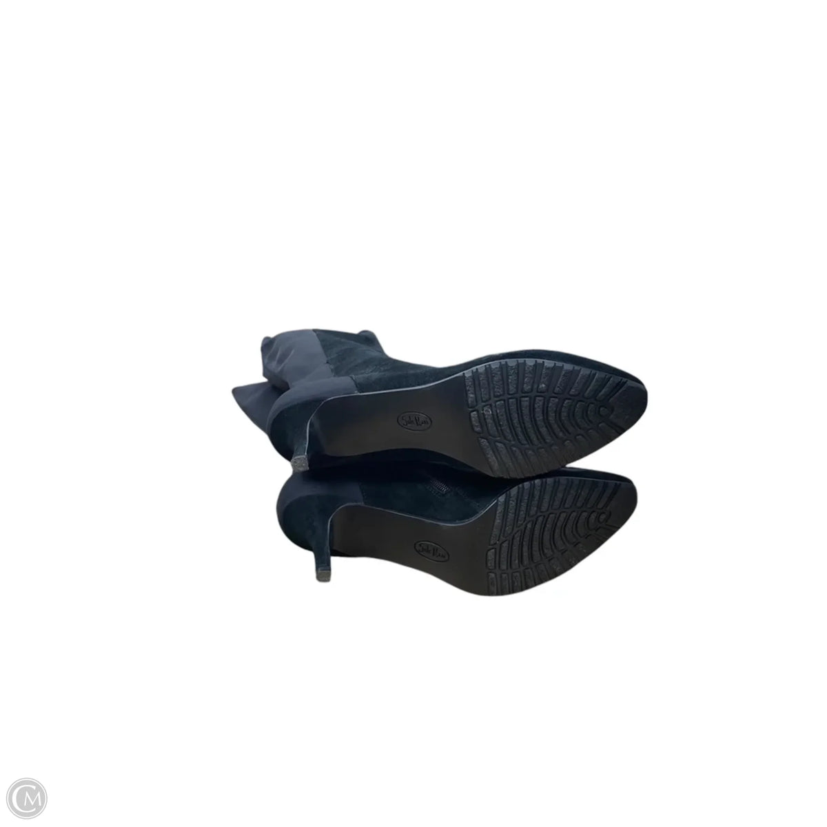 Boots Mid-calf Heels By Cme In Black, Size: 11