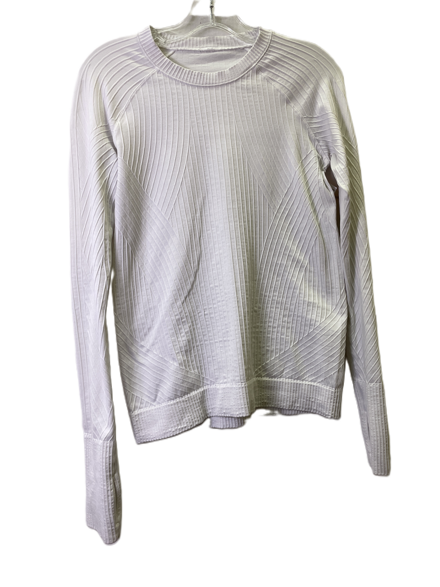 Cream Athletic Top Long Sleeve Crewneck By Lululemon, Size: M