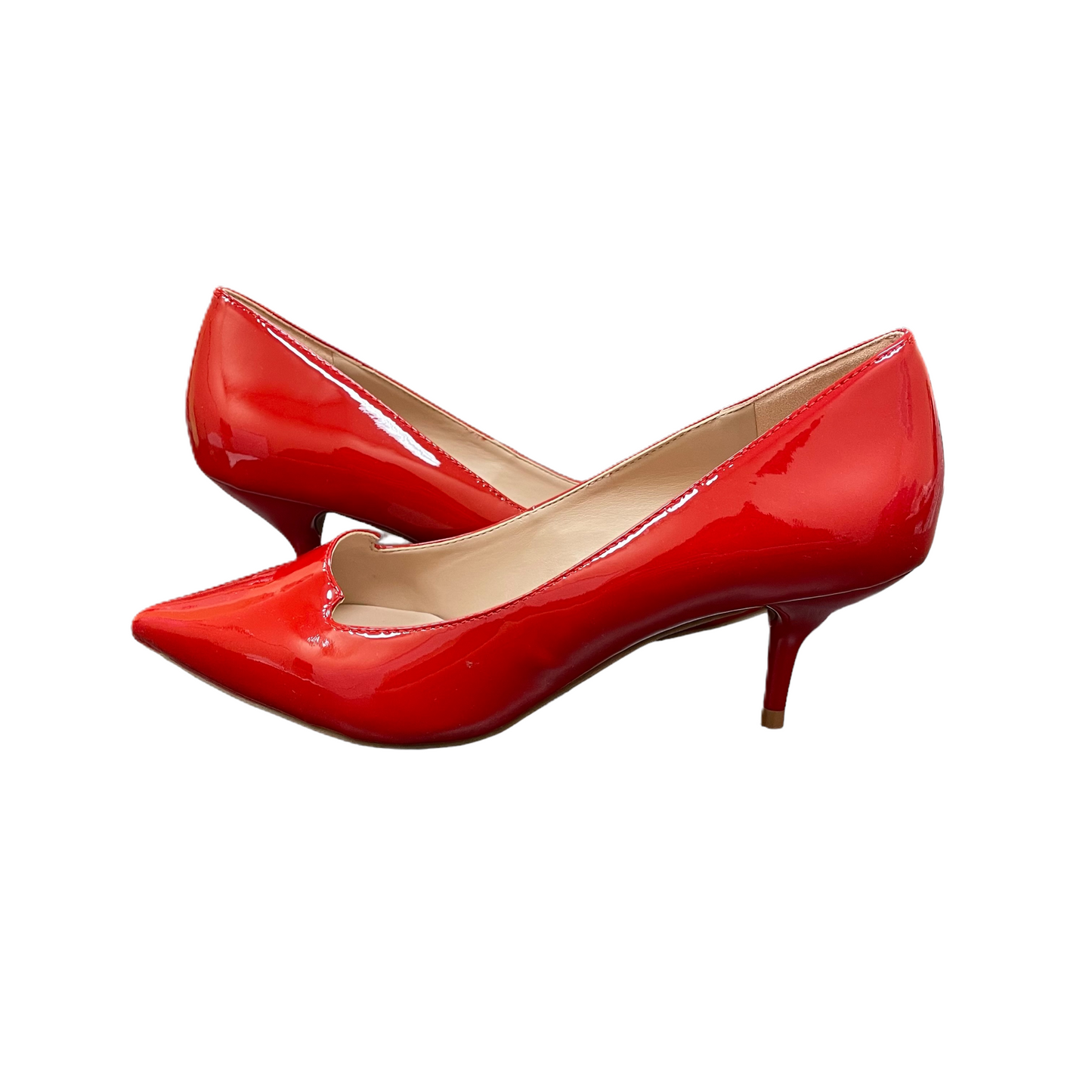 Red Shoes Heels Kitten By Kurt Geiger, Size: 7.5