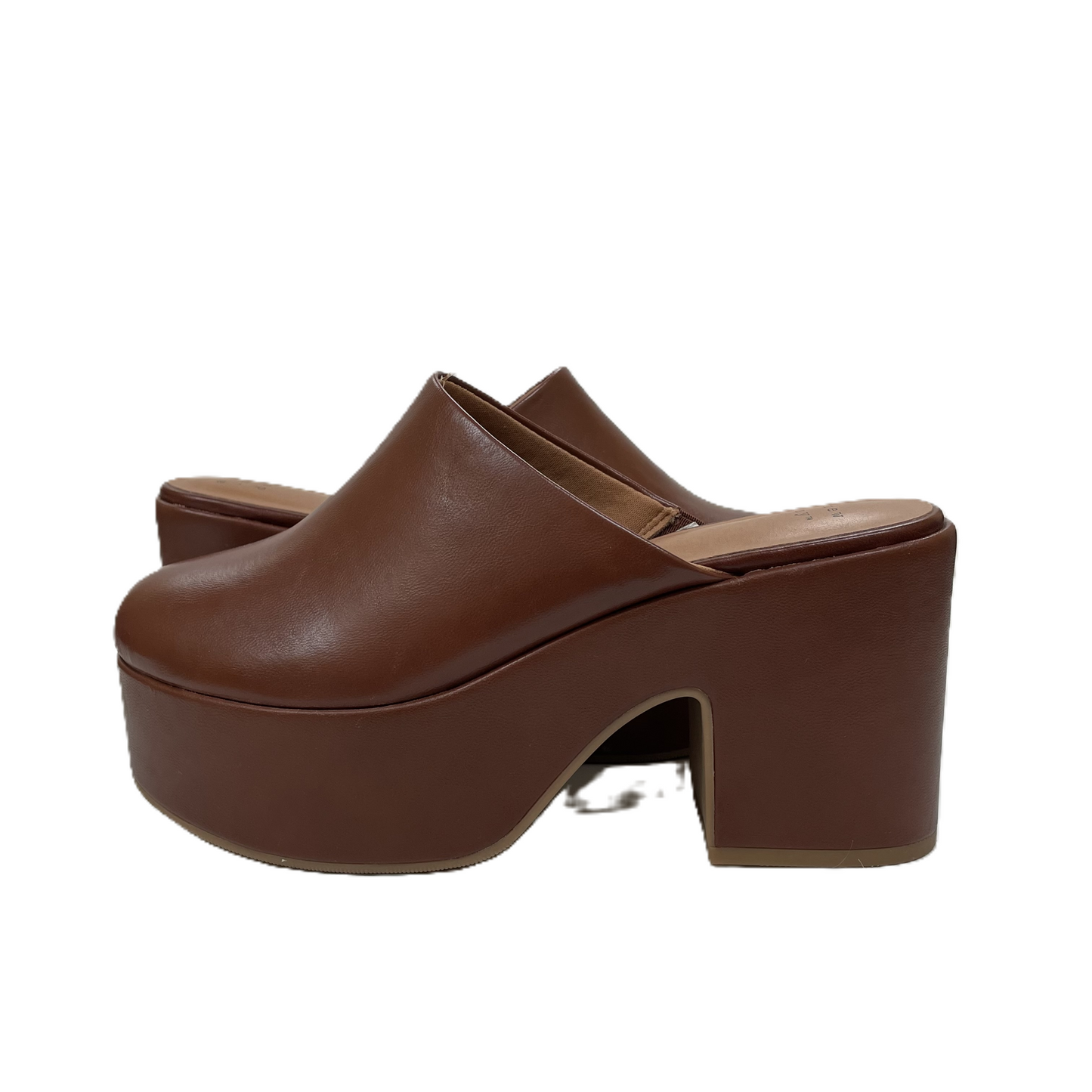 Brown Shoes Heels Block By A New Day, Size: 8.5