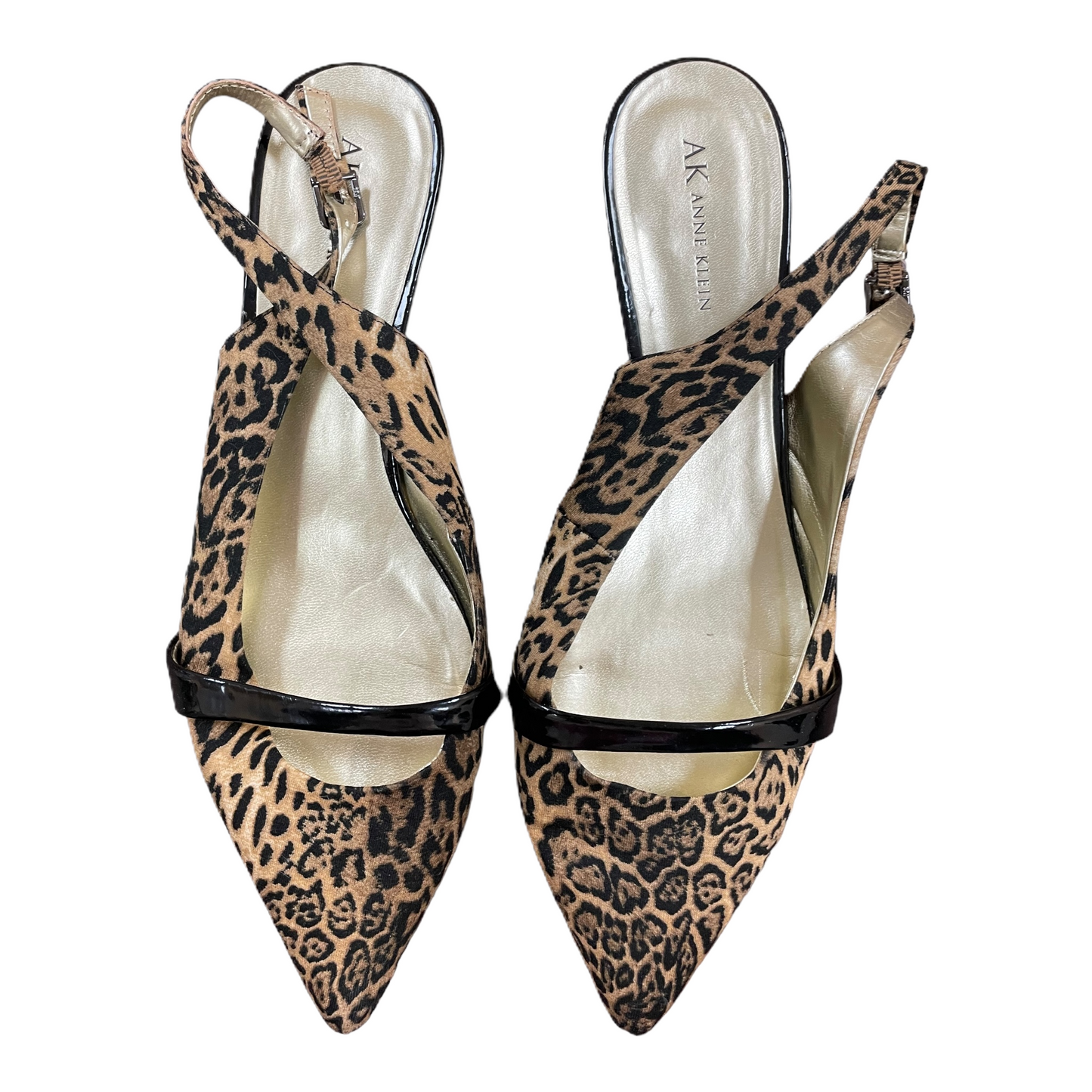 Animal Print Shoes Heels Kitten By Anne Klein, Size: 11