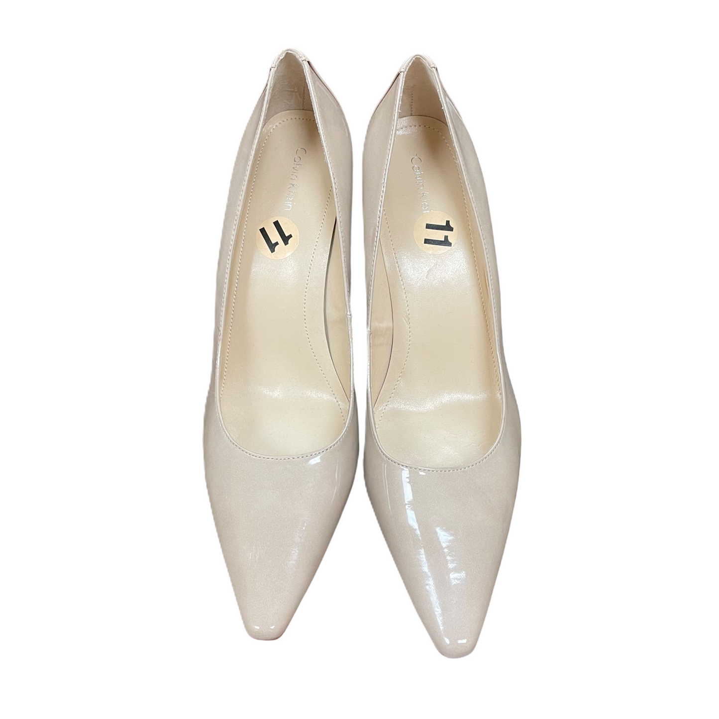 Beige Shoes Heels Stiletto By Calvin Klein, Size: 11