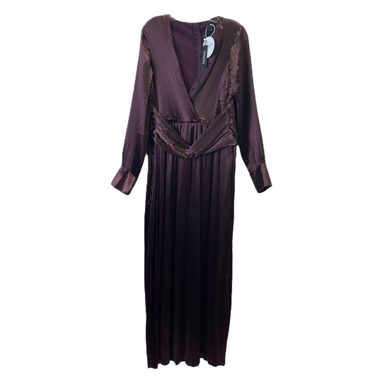 Purple Dress Party Long By Boohoo Boutique, Size: L