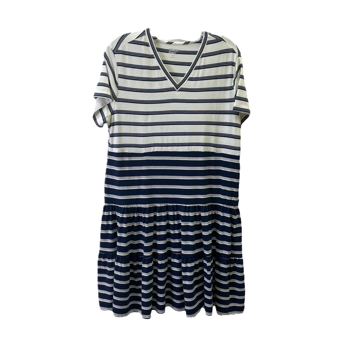 White Dress Casual Short By Lands End, Size: M
