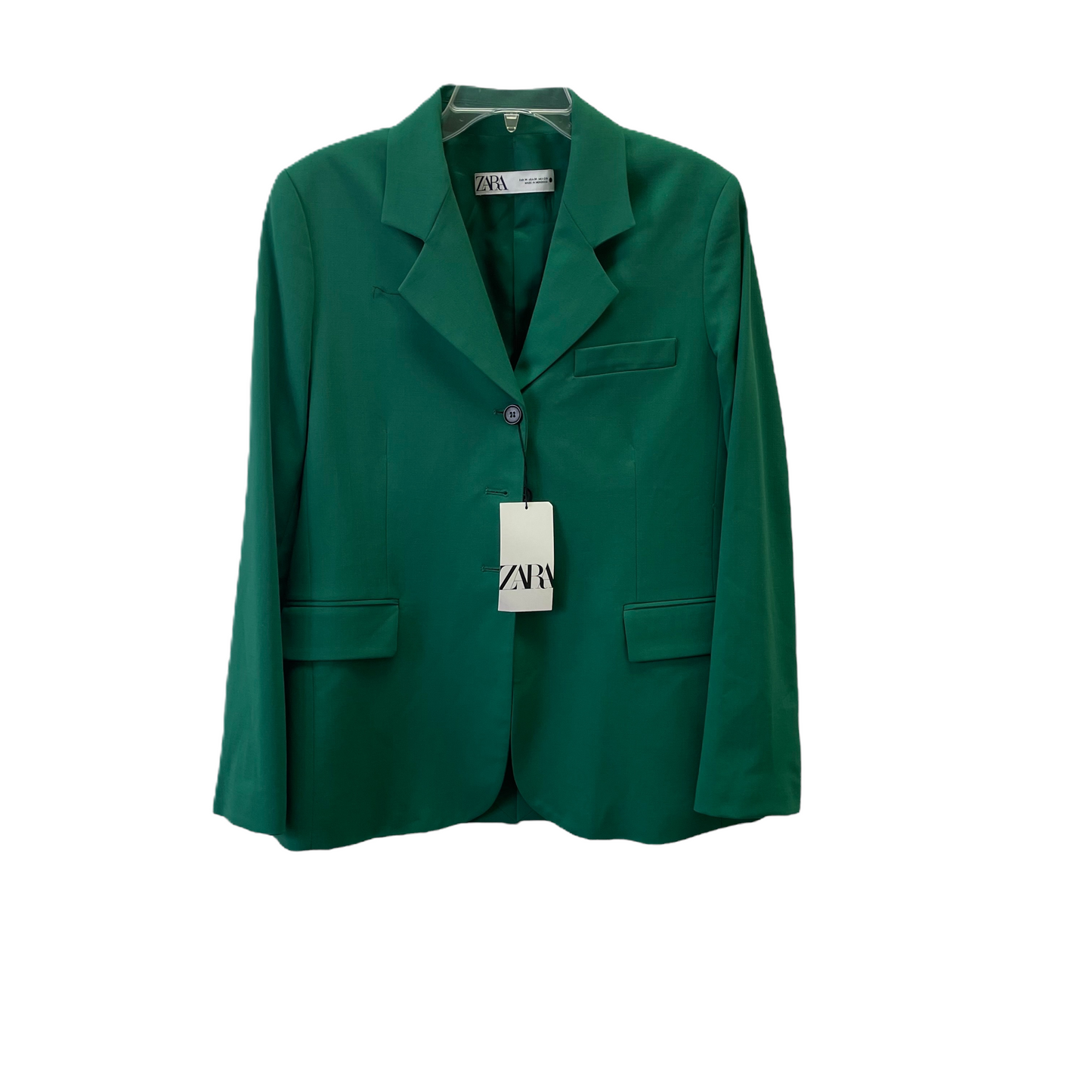 Green Skirt Suit 2pc By Zara, Size: 10