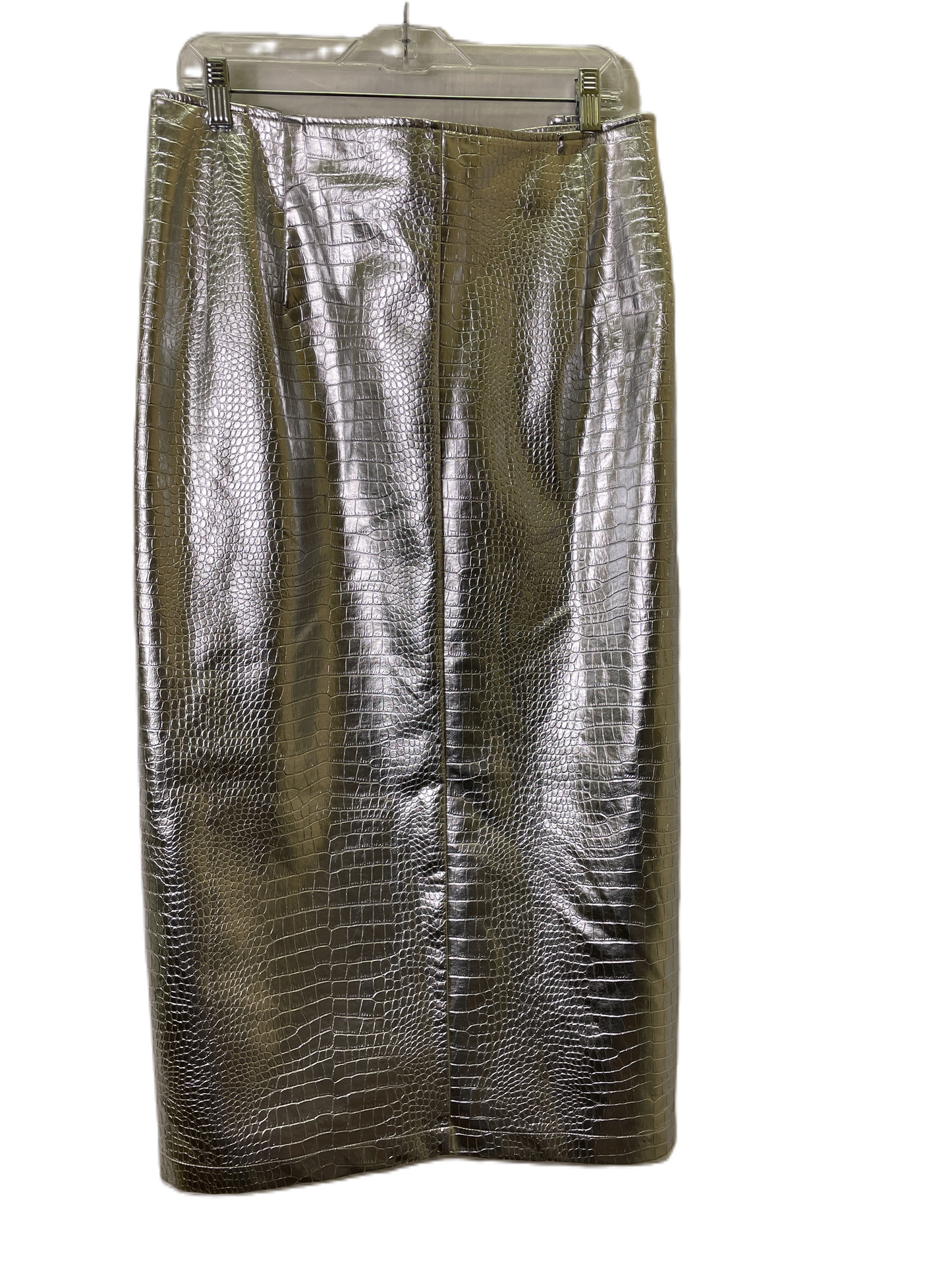Silver Skirt Maxi By Eloquii, Size: 26