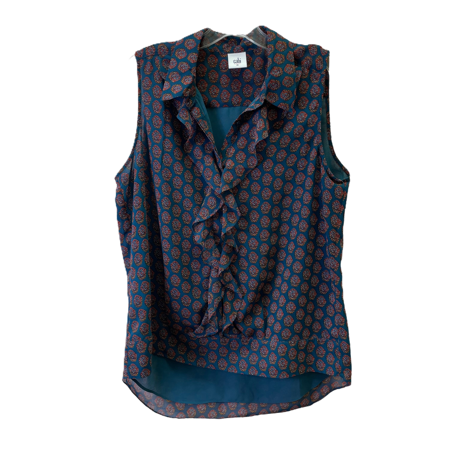 Teal Top Sleeveless By Cabi, Size: M