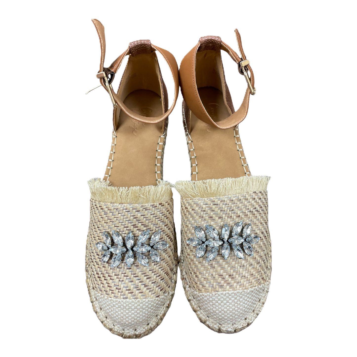 Beige Shoes Flats By Crown Vintage, Size: 7.5