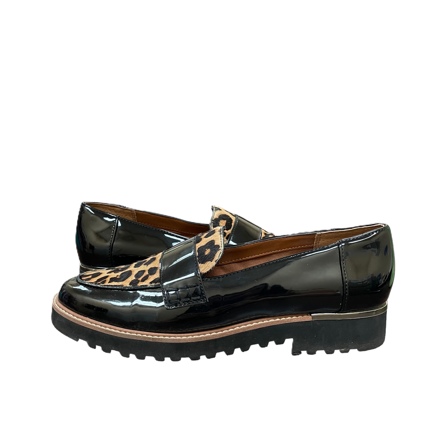 Black Shoes Flats By Franco Sarto, Size: 8