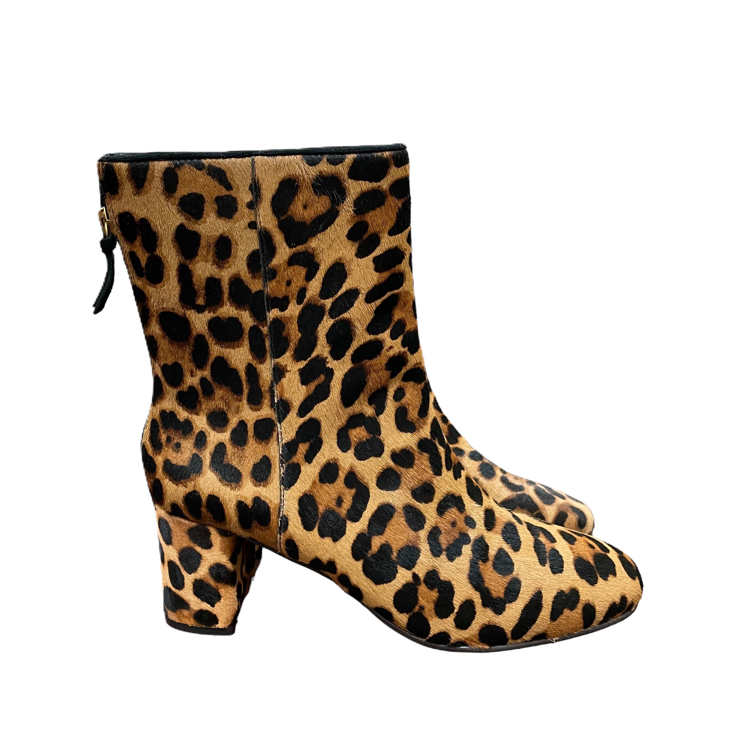 Animal Print Boots Ankle Heels By J. Crew, Size: 8.5