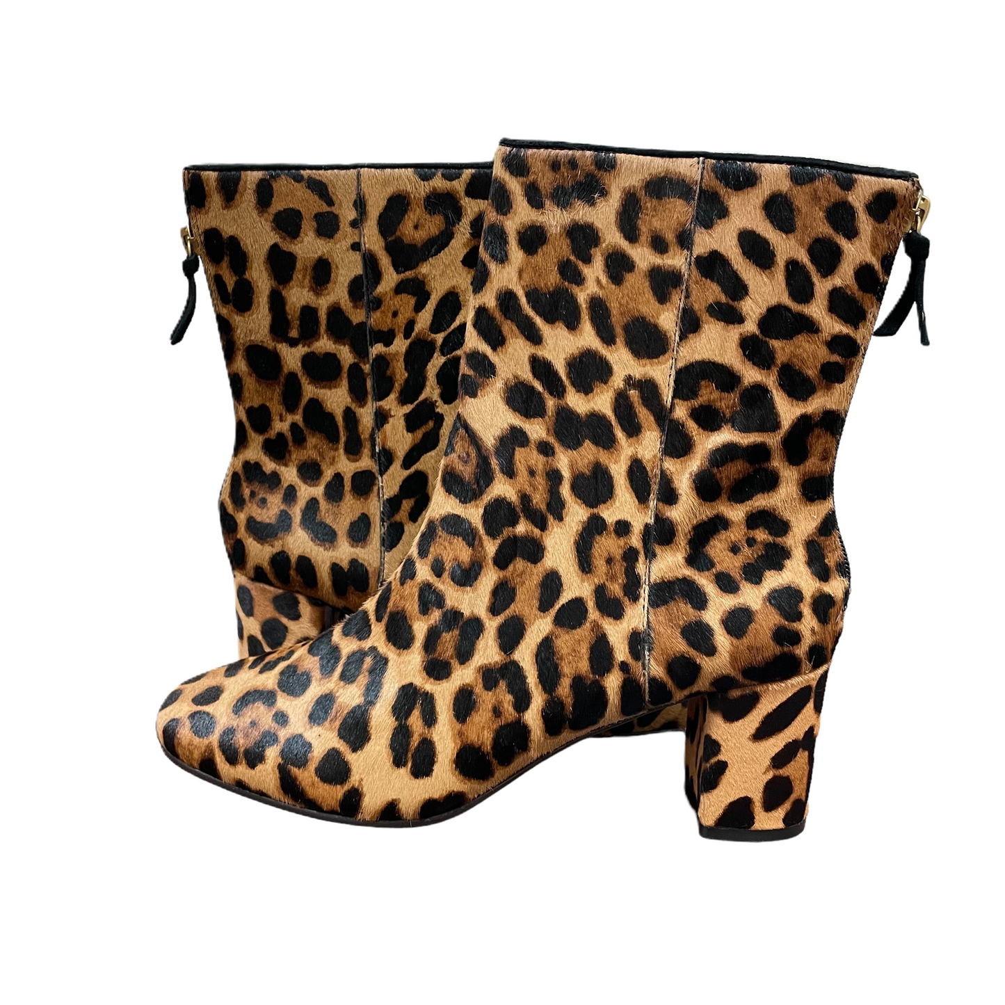 Animal Print Boots Ankle Heels By J. Crew, Size: 8.5