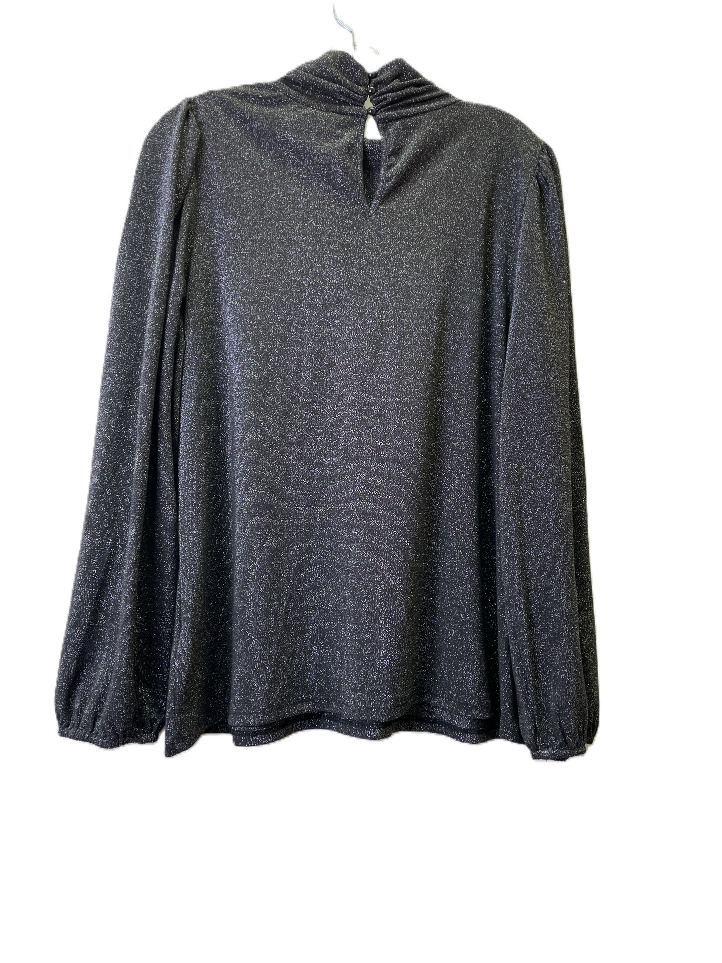 Black Top Long Sleeve By Who What Wear, Size: L