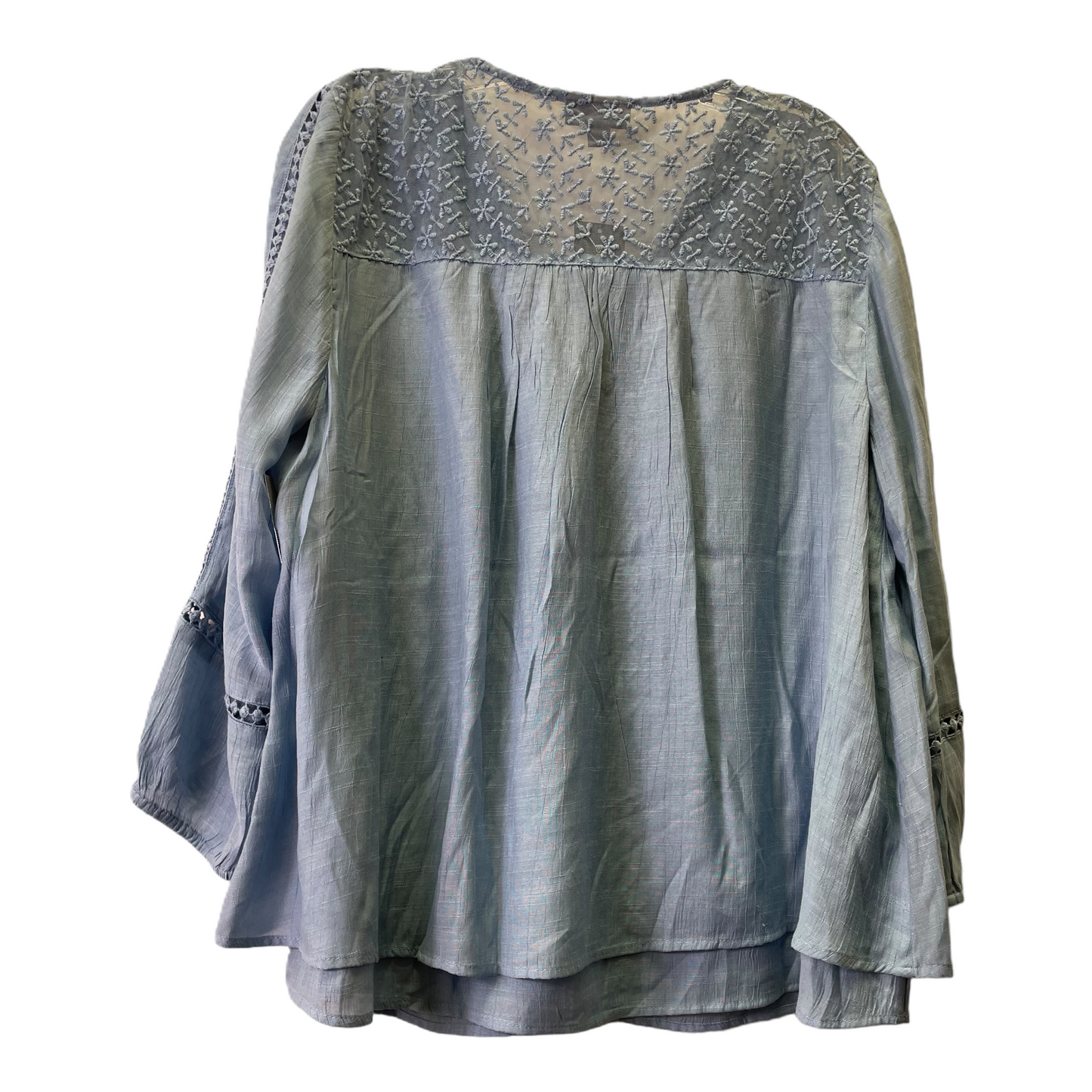 Blue Top Long Sleeve By Style And Company, Size: L