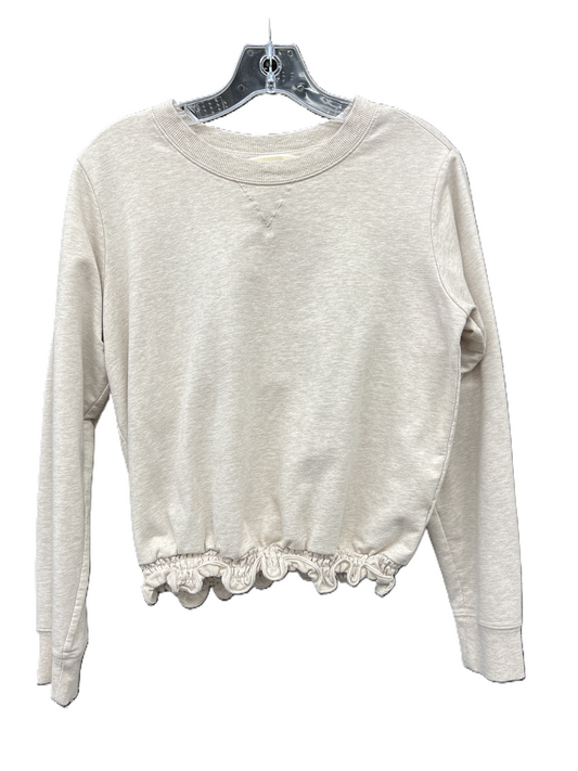 Athletic Sweatshirt Crewneck By Michael By Michael Kors In Beige, Size: S