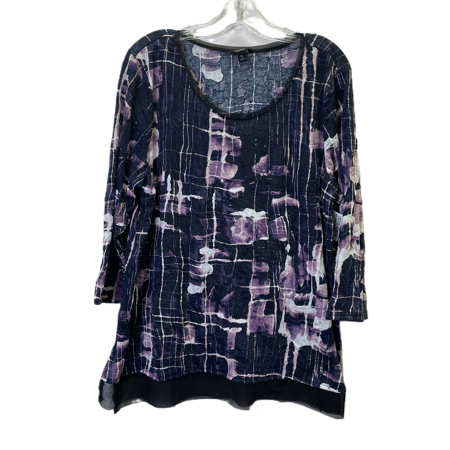 Top Long Sleeve By Simply Vera In Purple, Size: Xl