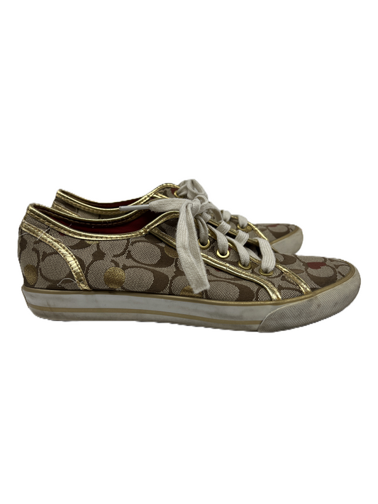 Shoes Designer By Coach In Brown, Size: 7.5