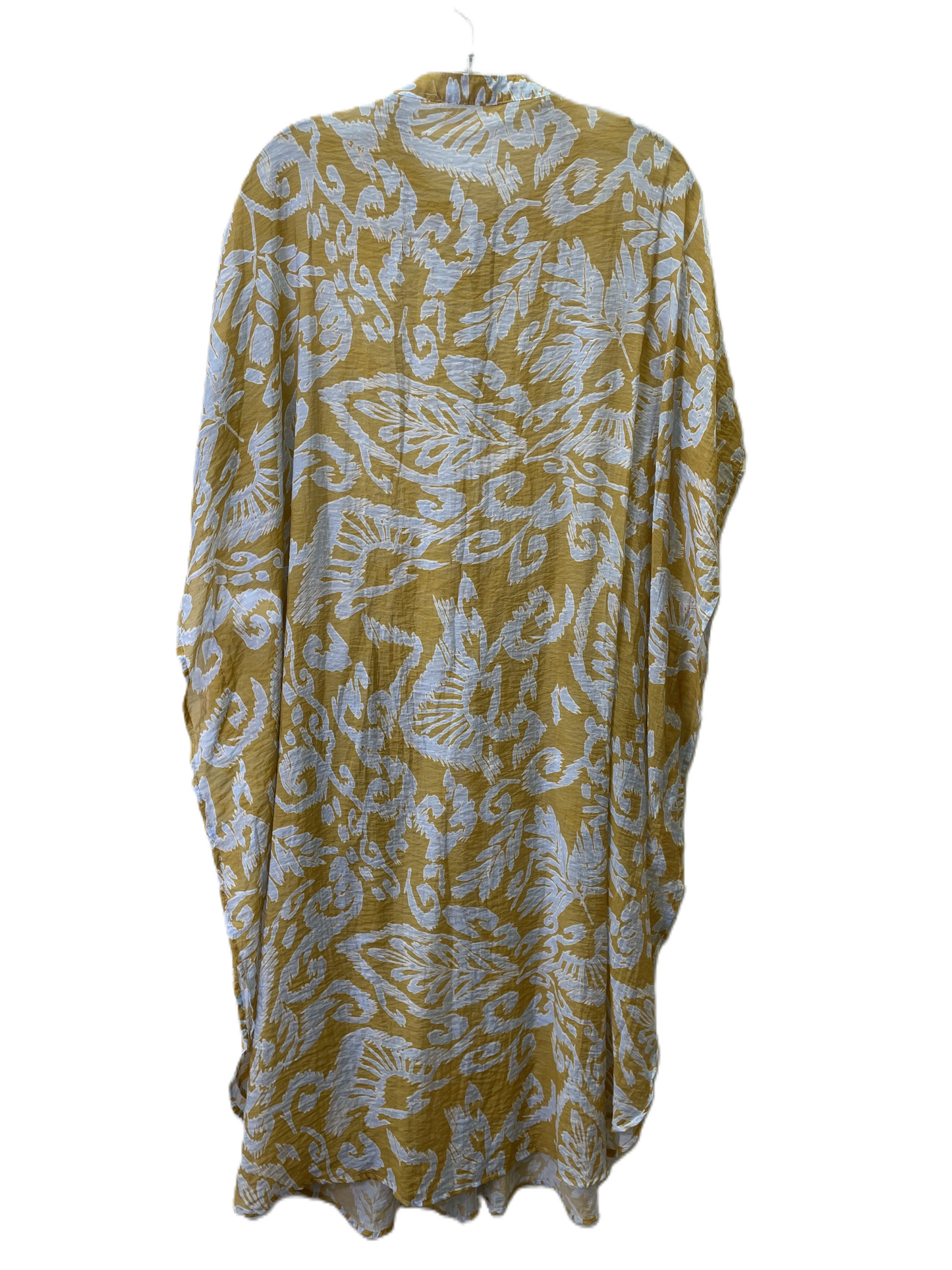 Dress Casual Midi By Anthropologie In Yellow, Size: Os