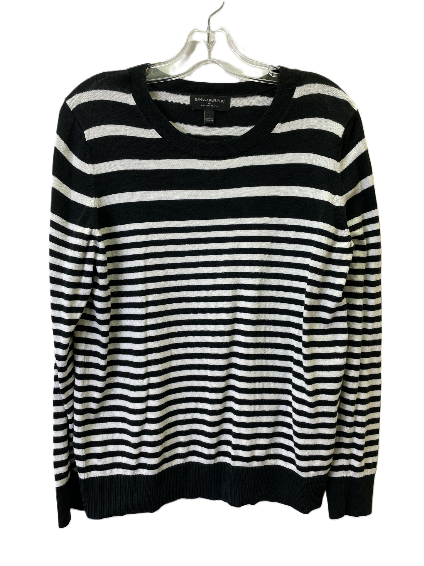 Sweater By Banana Republic In Black, Size: L