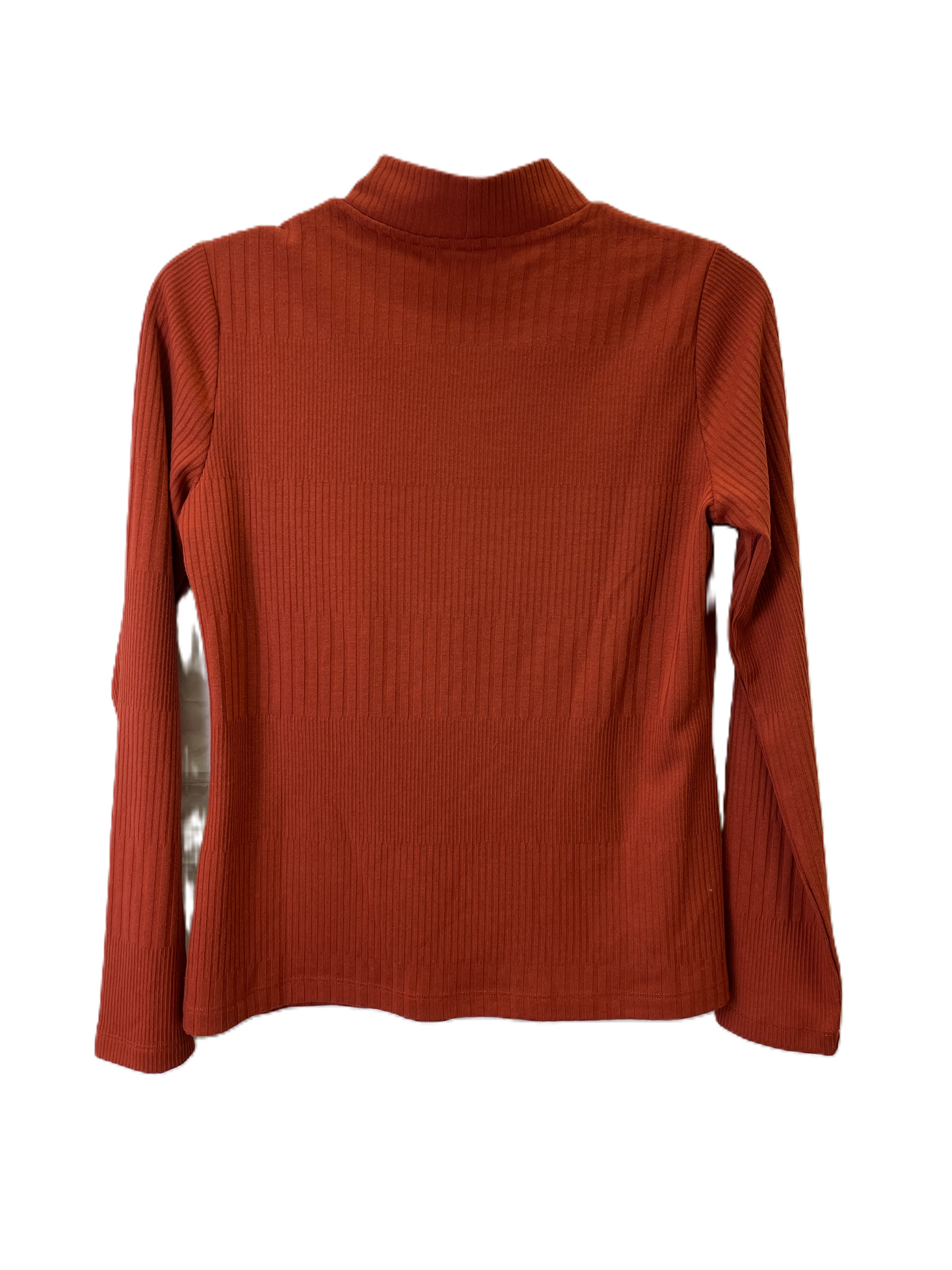 Top Long Sleeve Basic By Liverpool In Orange, Size: S