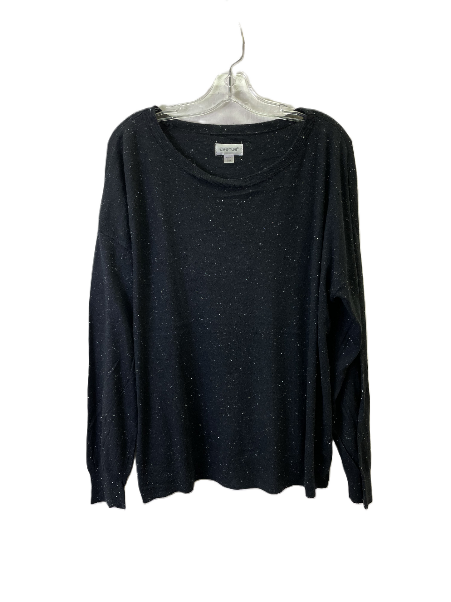 Sweater By Avenue In Black, Size: 3x