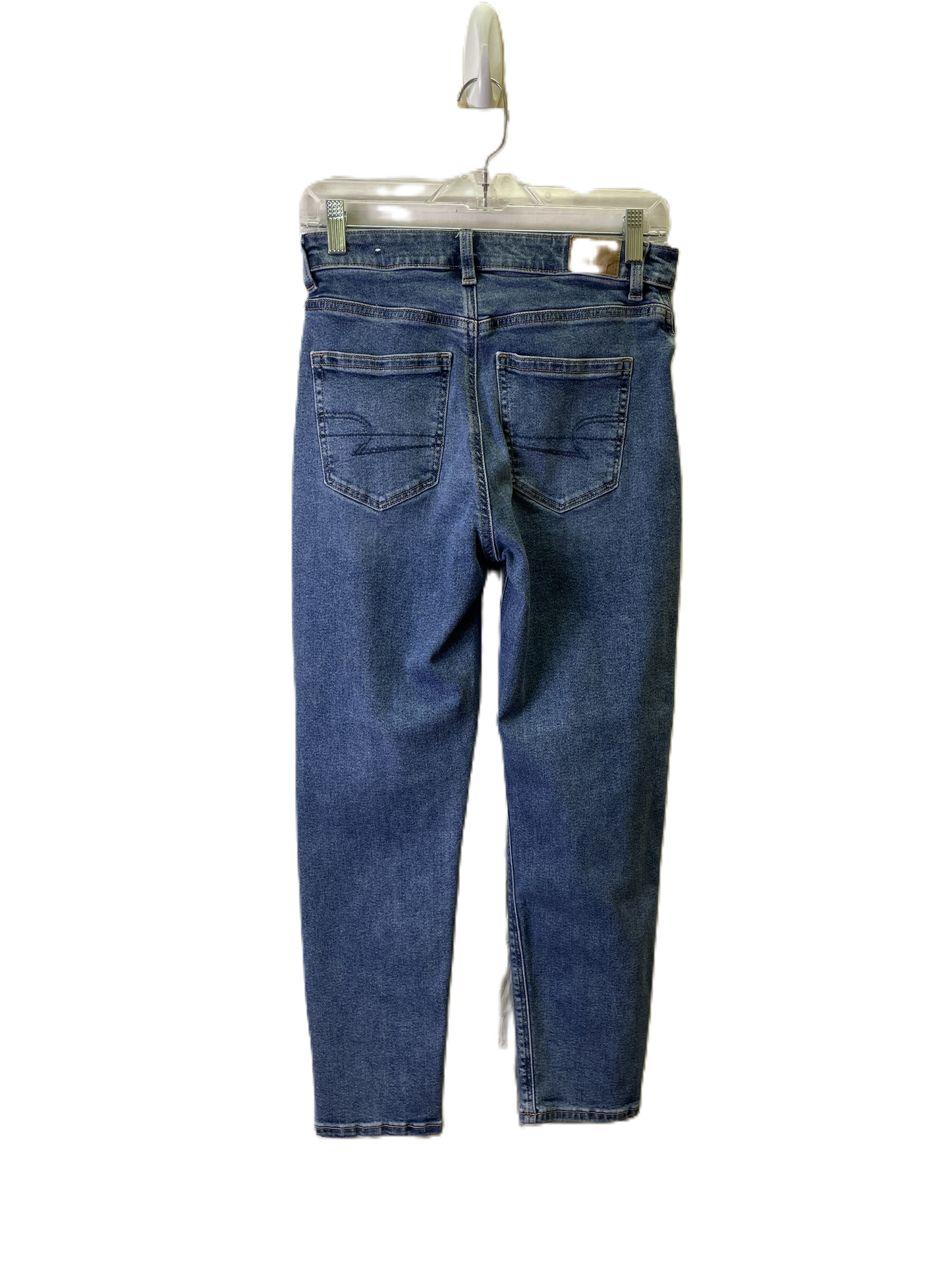 Jeans Straight By American Eagle In Blue, Size: 4