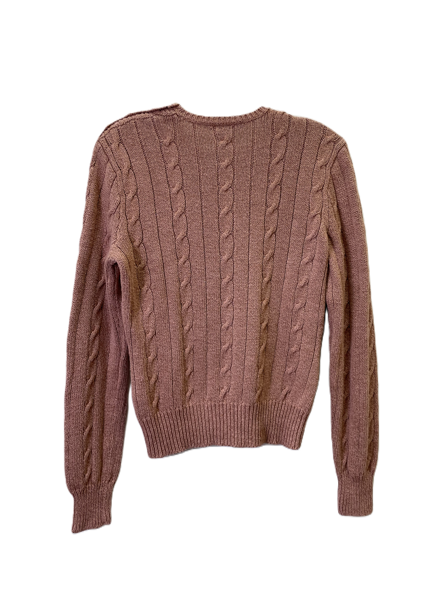 Sweater By Ralph Lauren In Mauve, Size: L