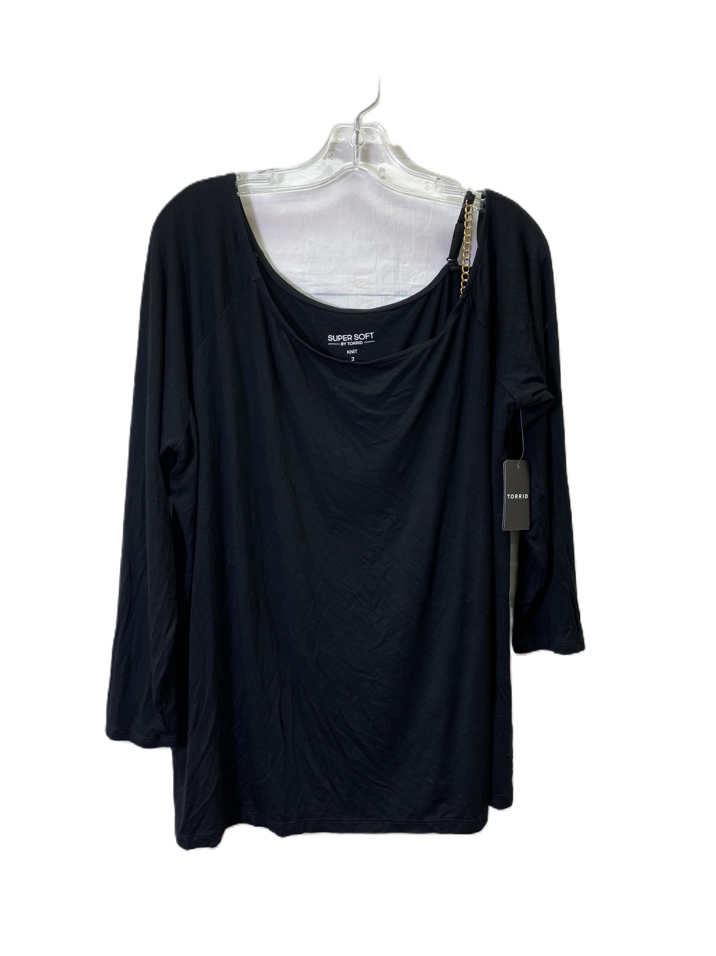 Top Long Sleeve By Torrid In Black, Size: 2x