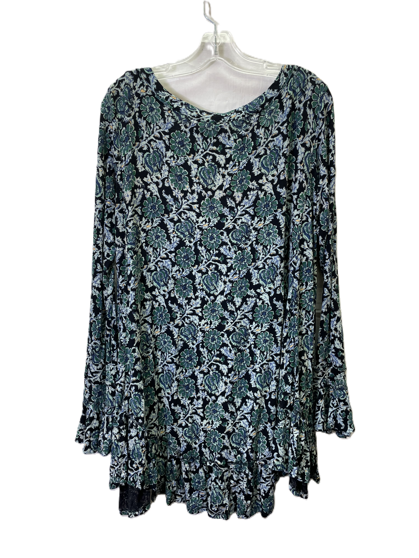 Top Long Sleeve By Free People In Blue, Size: M