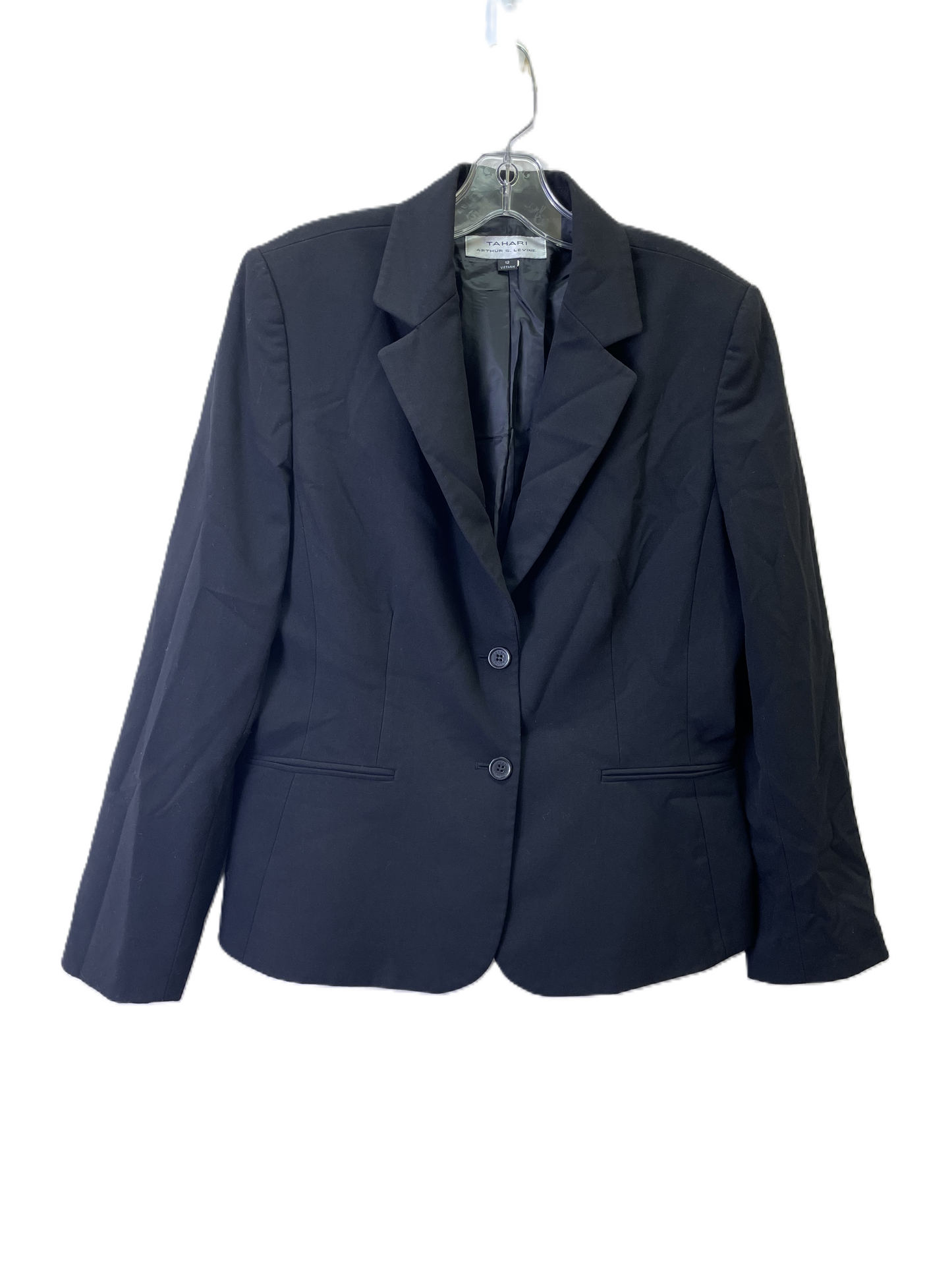 Blazer By Tahari By Arthur Levine In Black, Size: L