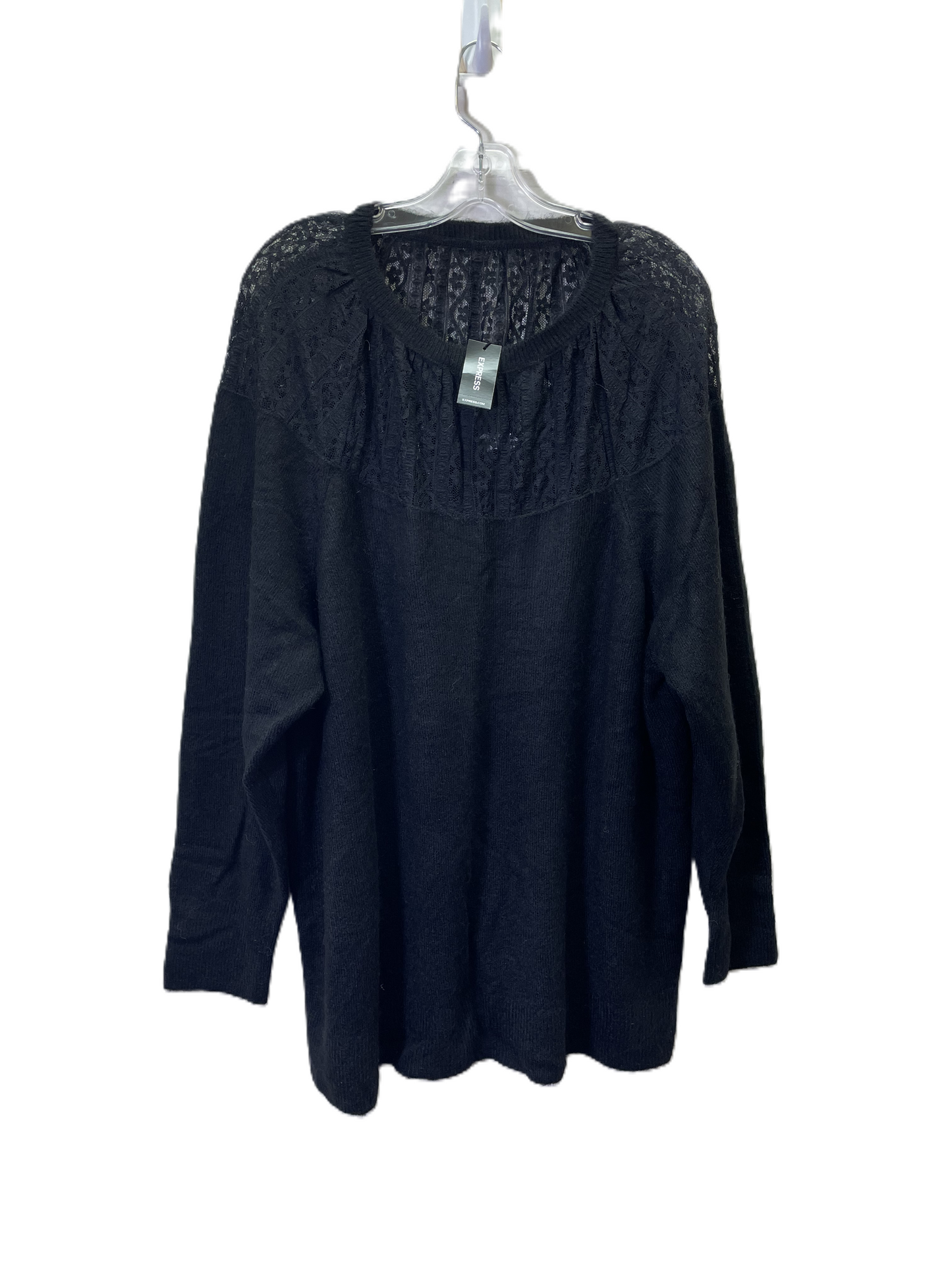 Sweater By Express In Black, Size: Xl