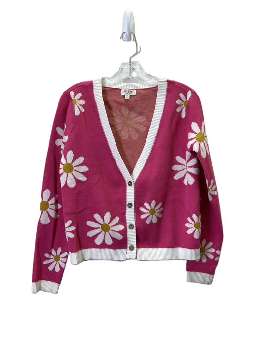 Sweater Cardigan By Umgee In Pink, Size: S