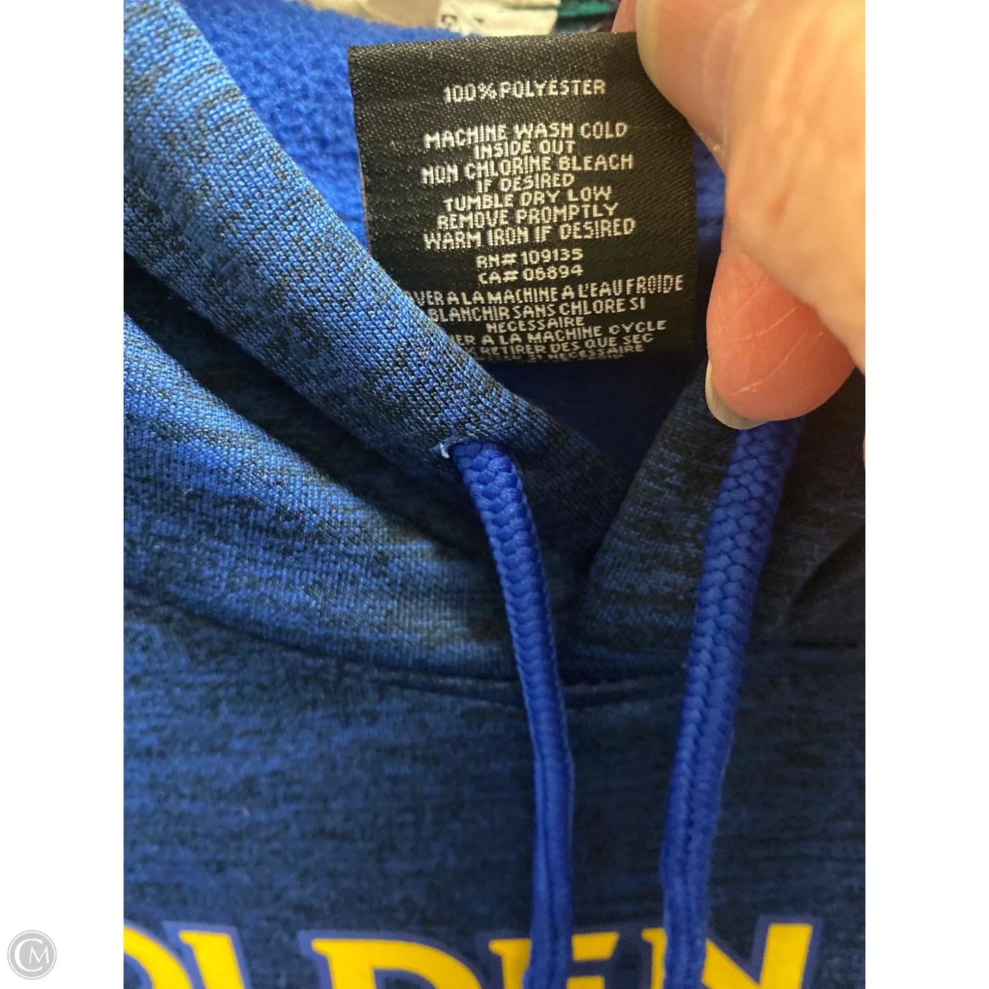 Sweatshirt Hoodie By Clothes Mentor In Blue, Size: M
