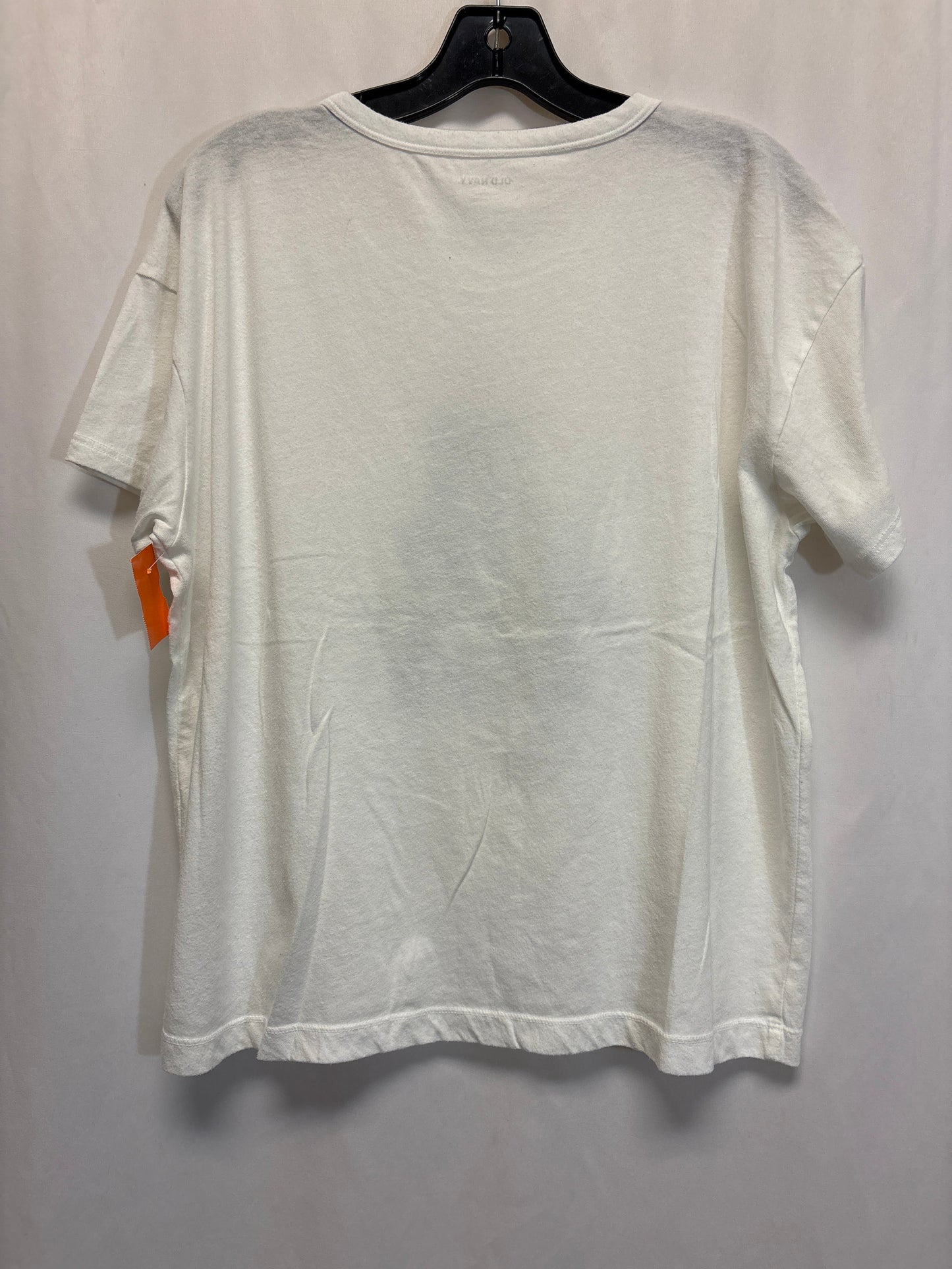 Top Short Sleeve By Old Navy In White, Size: L