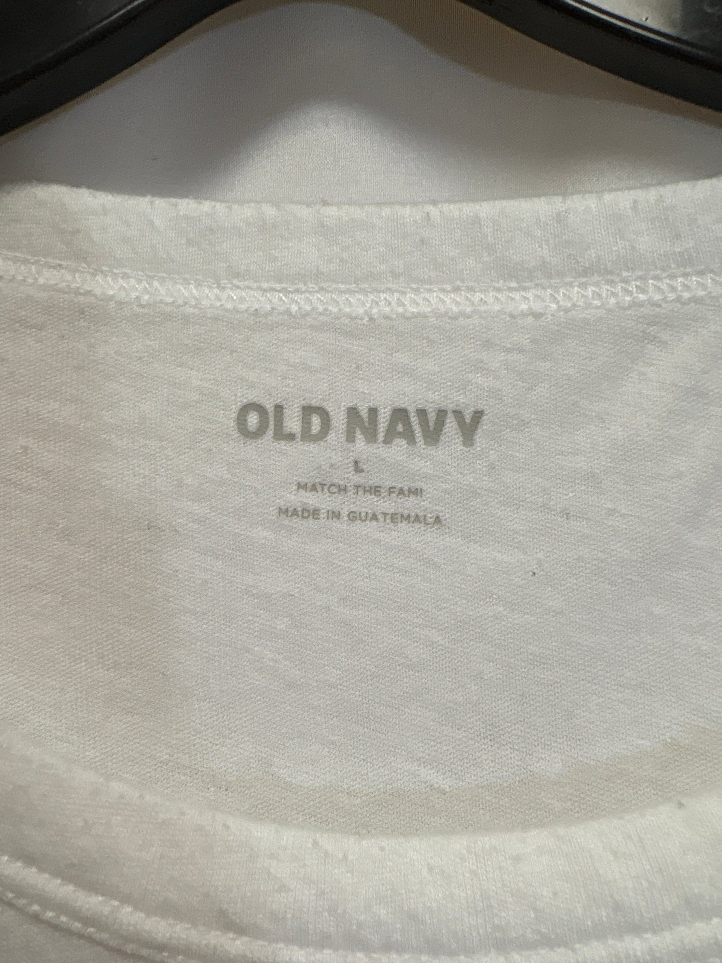 Top Short Sleeve By Old Navy In White, Size: L