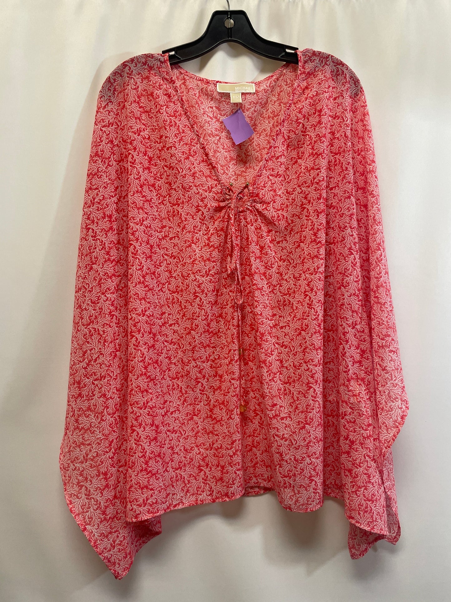 Red Swimwear Cover-up Michael By Michael Kors, Size S