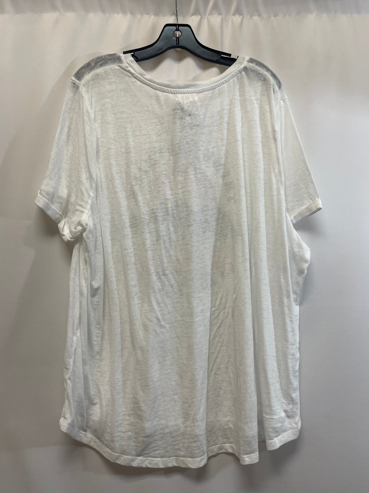 White Top Short Sleeve Maurices, Size 3x