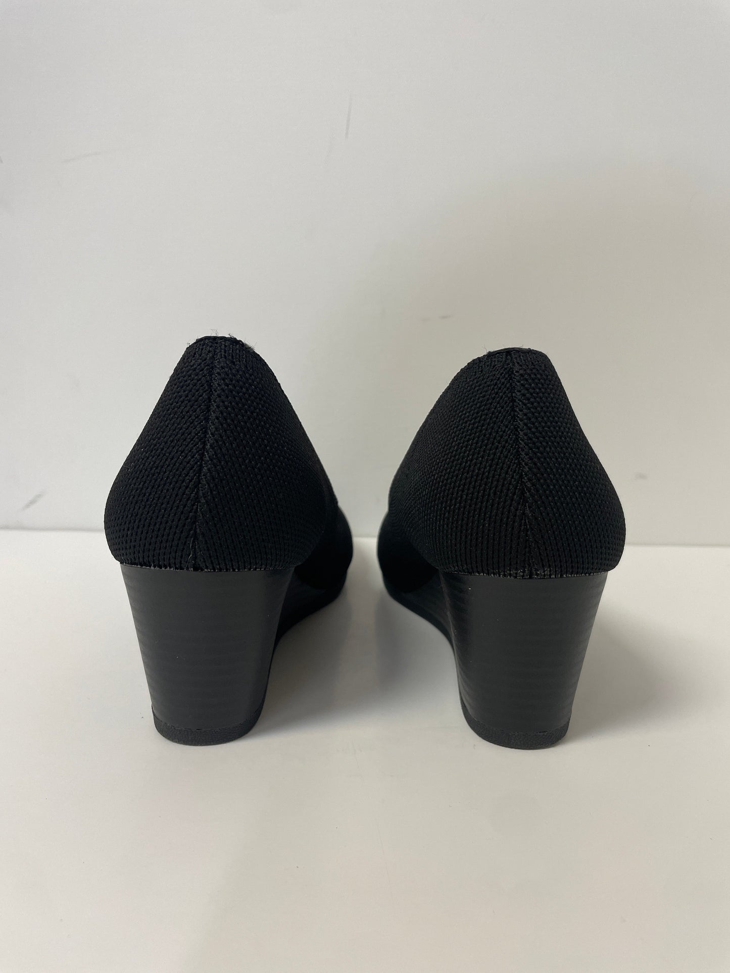 Black Shoes Heels Block Jelly Pop, Size 7.5