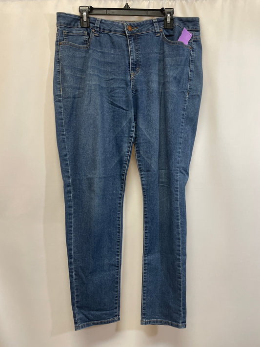 Blue Denim Jeans Straight Elle, Size 14