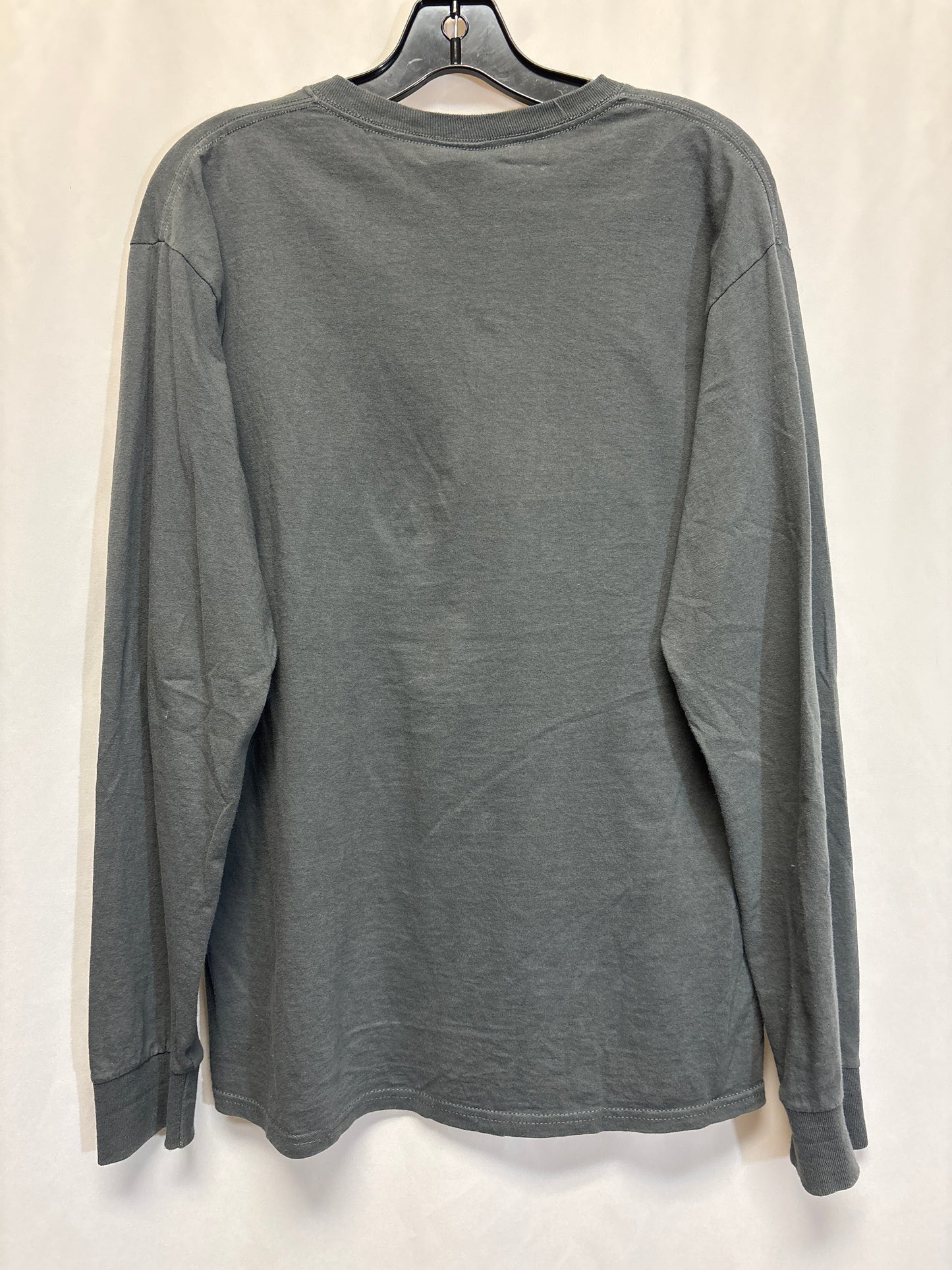 Top Long Sleeve By Fruit Of The Loom In Grey, Size: S