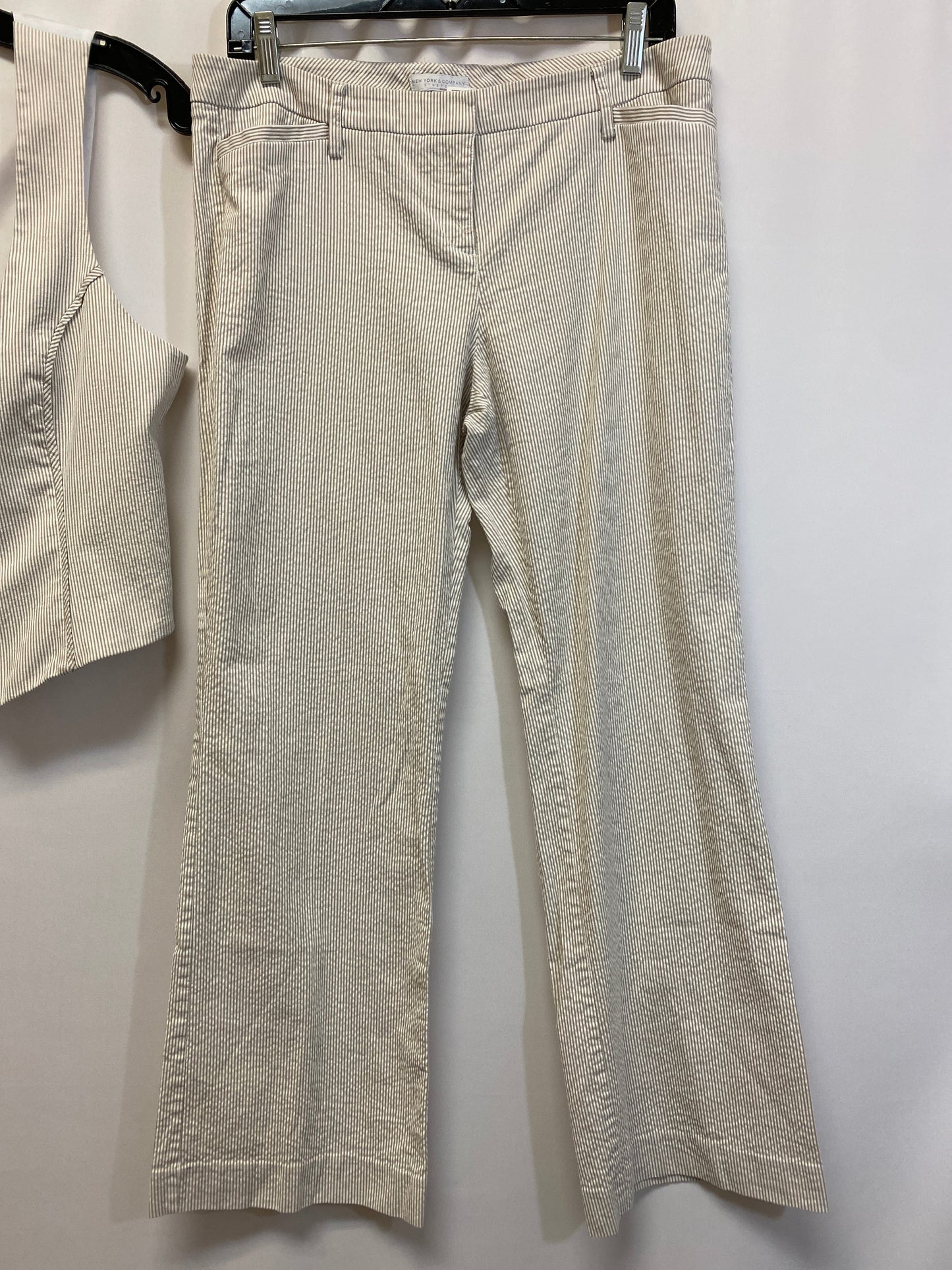 Tan Pants Suit 2pc New York And Co, Size 12
