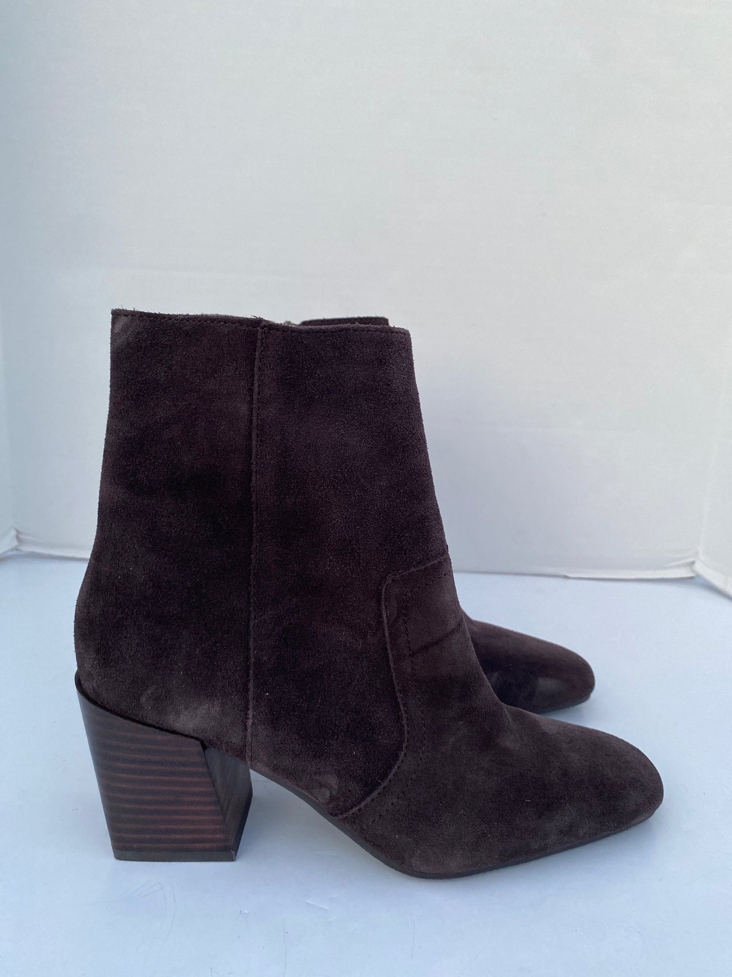 Grey Boots Ankle Heels Blondo, Size 7.5