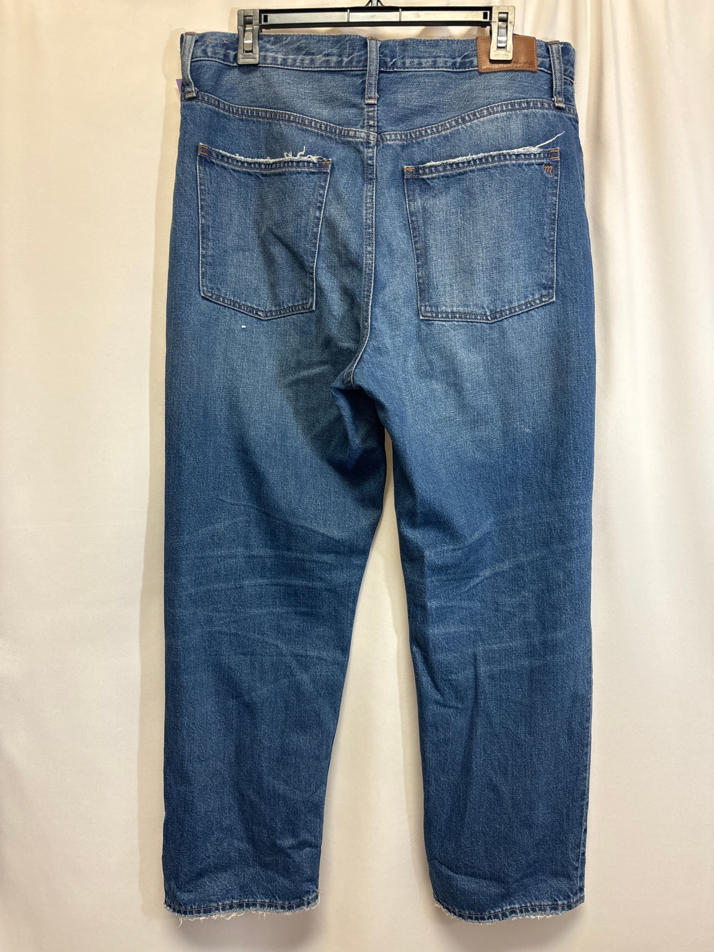 Blue Denim Jeans Cropped Madewell, Size 14