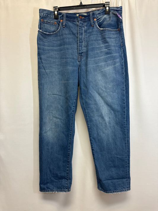 Blue Denim Jeans Cropped Madewell, Size 14