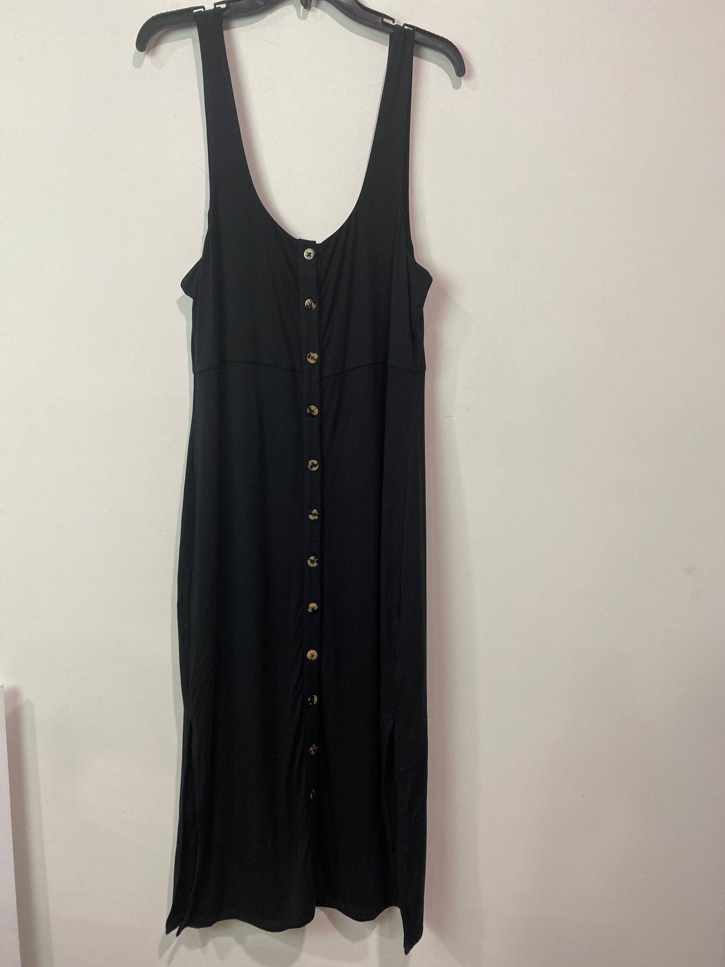 Black Dress Casual Maxi Good American, Size 2x