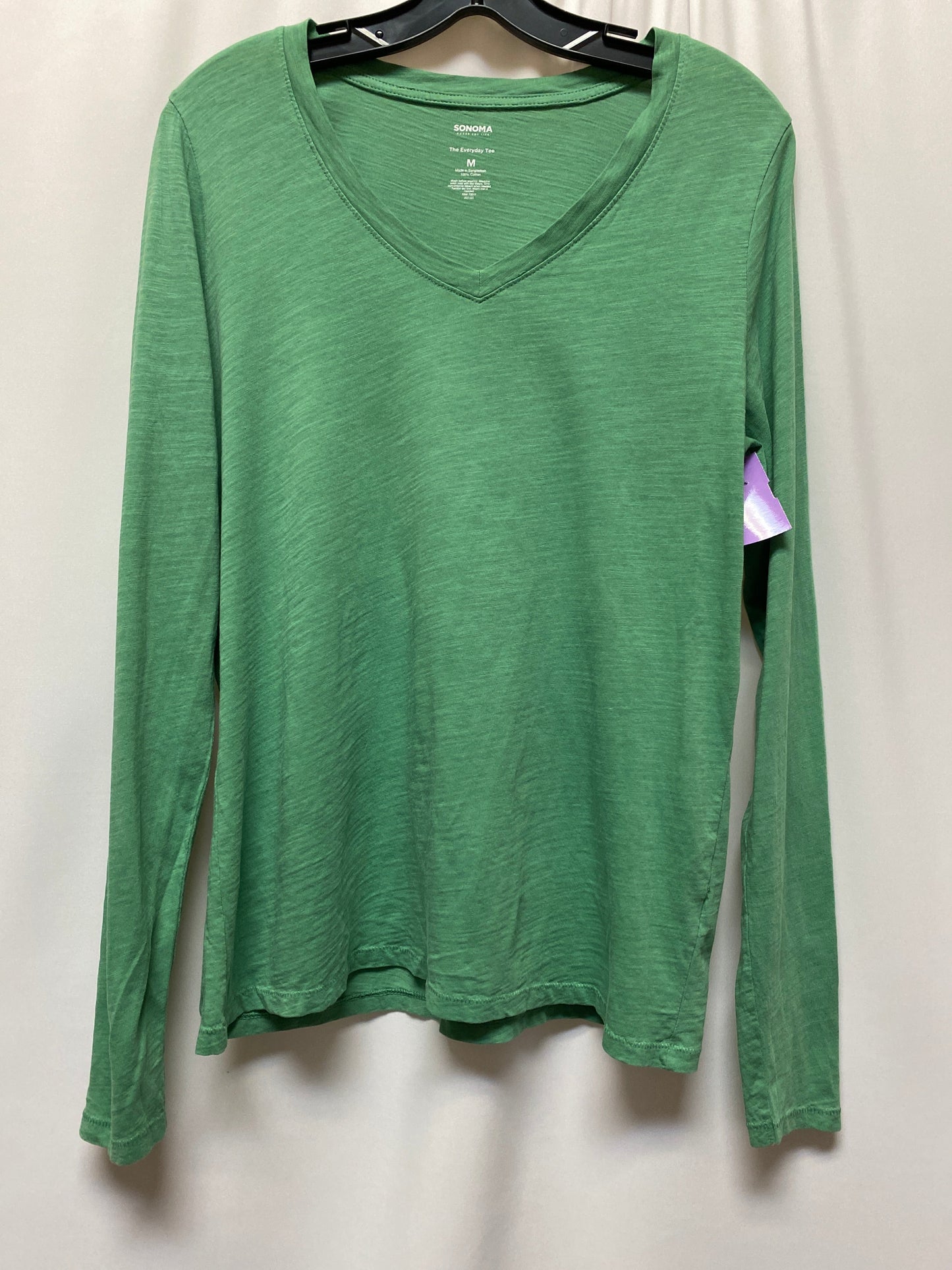 Green Top Long Sleeve Sonoma, Size M