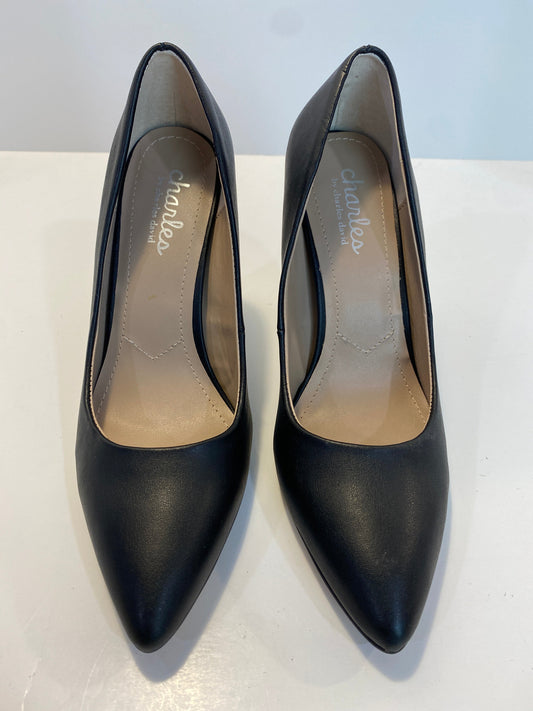 Black Shoes Heels Stiletto Charles David, Size 6.5