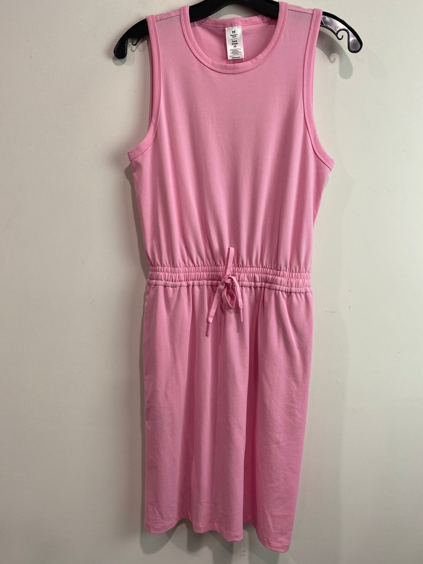 Pink Dress Casual Midi Members Mark, Size Xs