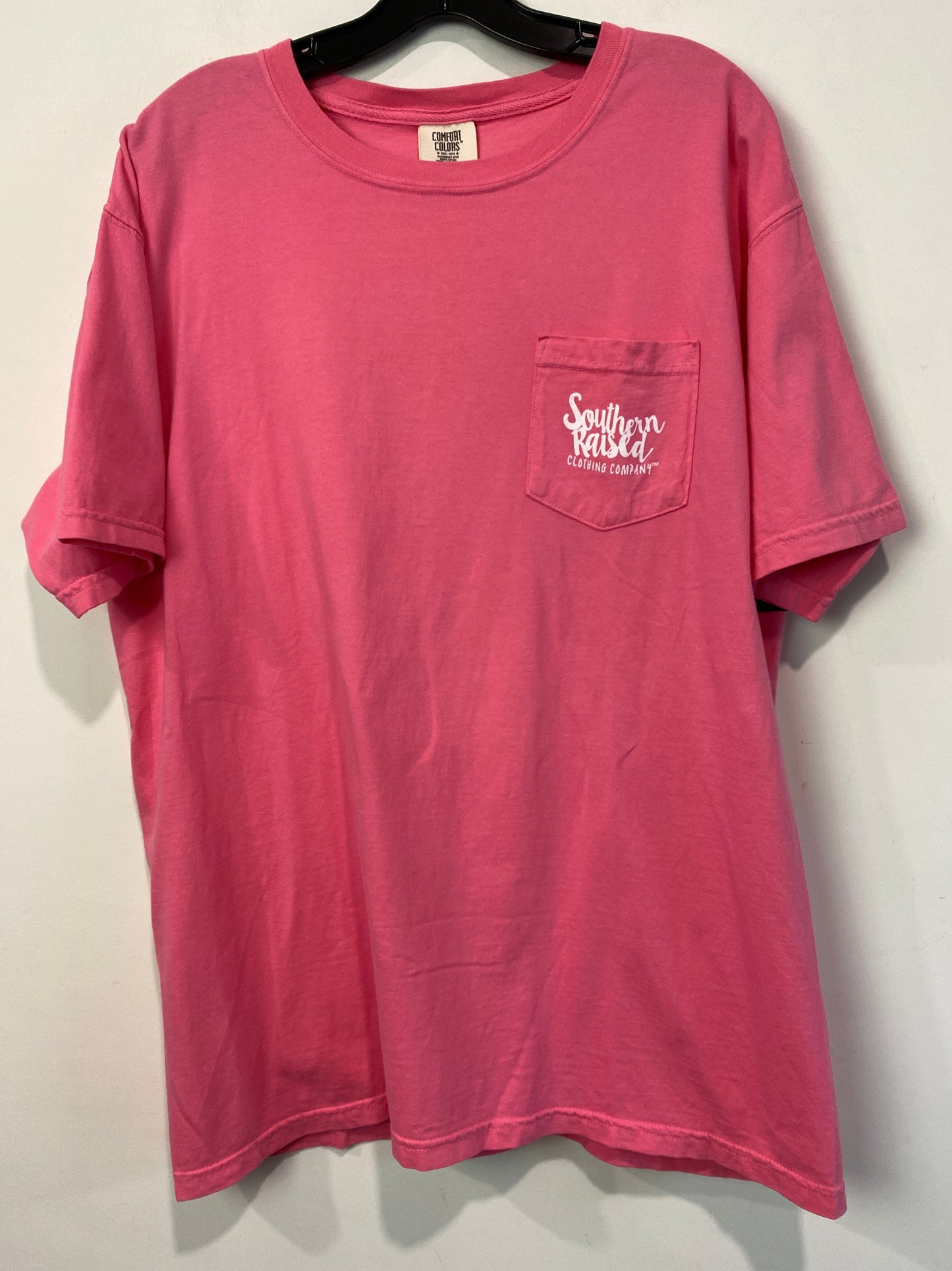 Pink Top Short Sleeve Comfort Colors, Size L